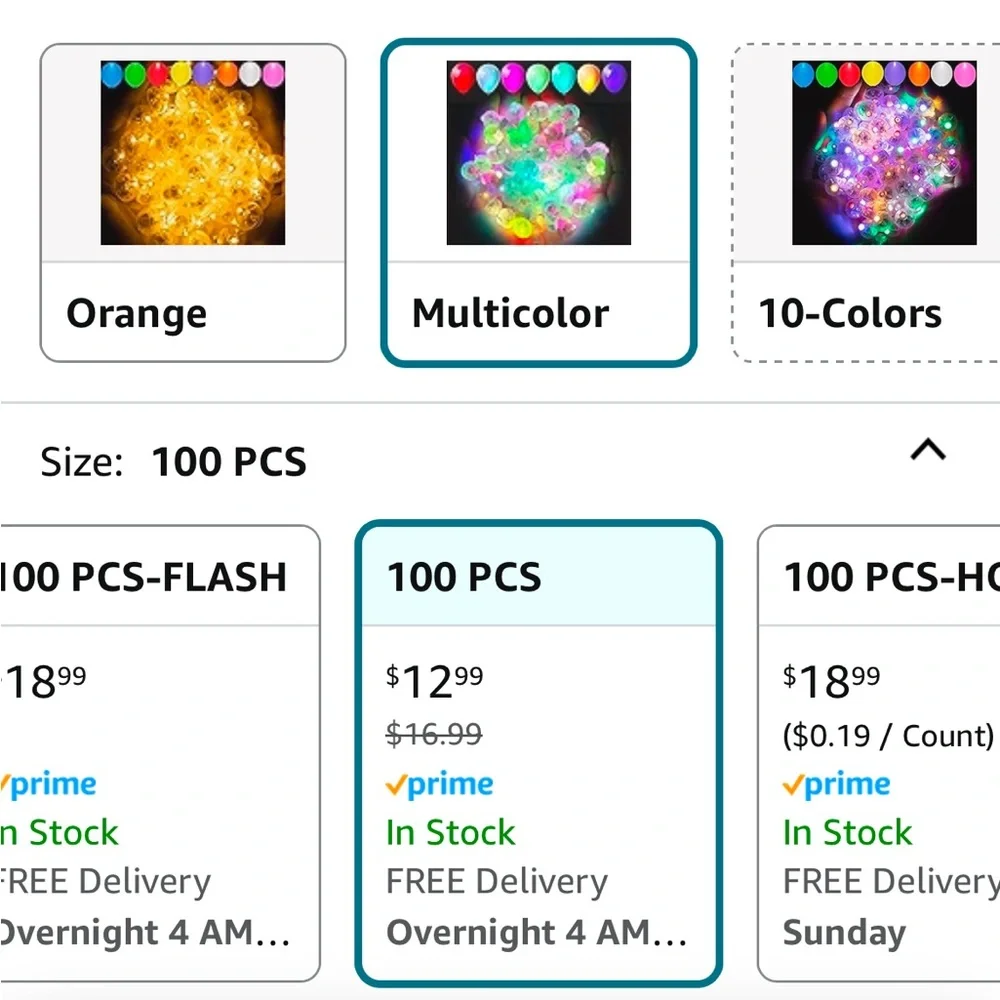 Aogist LED Light-Up Balls For Balloons or Lanterns